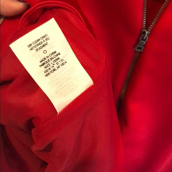 NWT ALICE + OLIVIA SZ 14 classy red dress - Picture 10 of 10